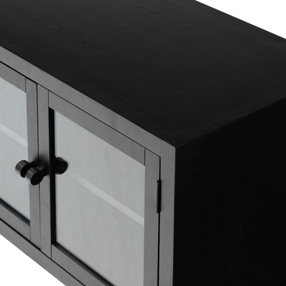 Valkyrie 84" Media Console Table - Black Oak