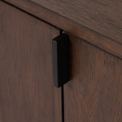 Valor 81" Media Console Table - Chestnut Parawood