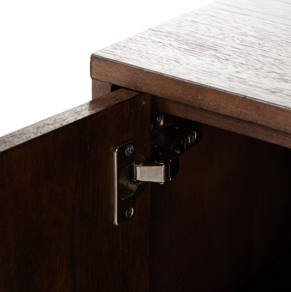 Valor 81" Media Console Table - Chestnut Parawood