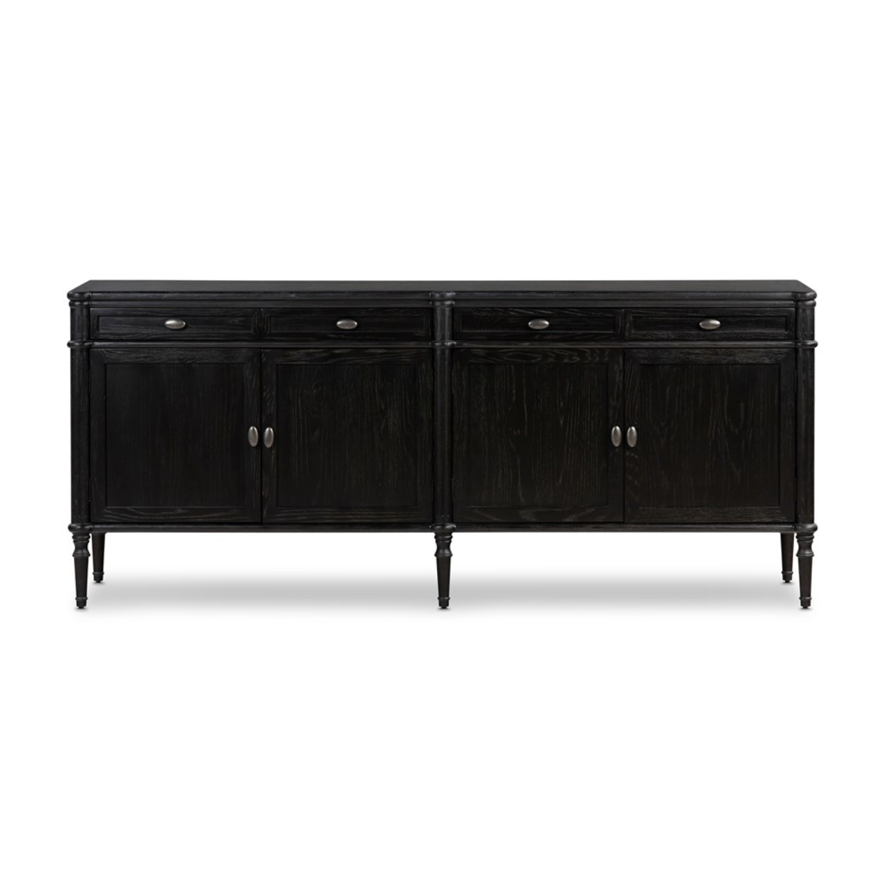 Laree 79" Sideboard - Distressed Black