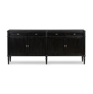 Laree 79" Sideboard - Distressed Black