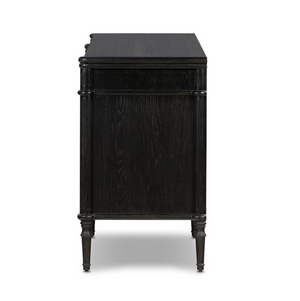 Laree 79" Sideboard - Distressed Black