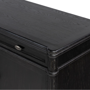 Laree 79" Sideboard - Distressed Black