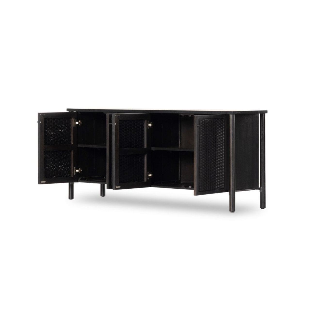 Liezel 74" Sideboard - Black Cane