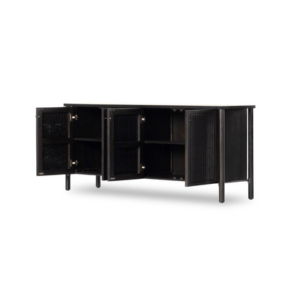 Liezel 74" Sideboard - Black Cane
