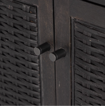 Liezel 74" Sideboard - Black Cane