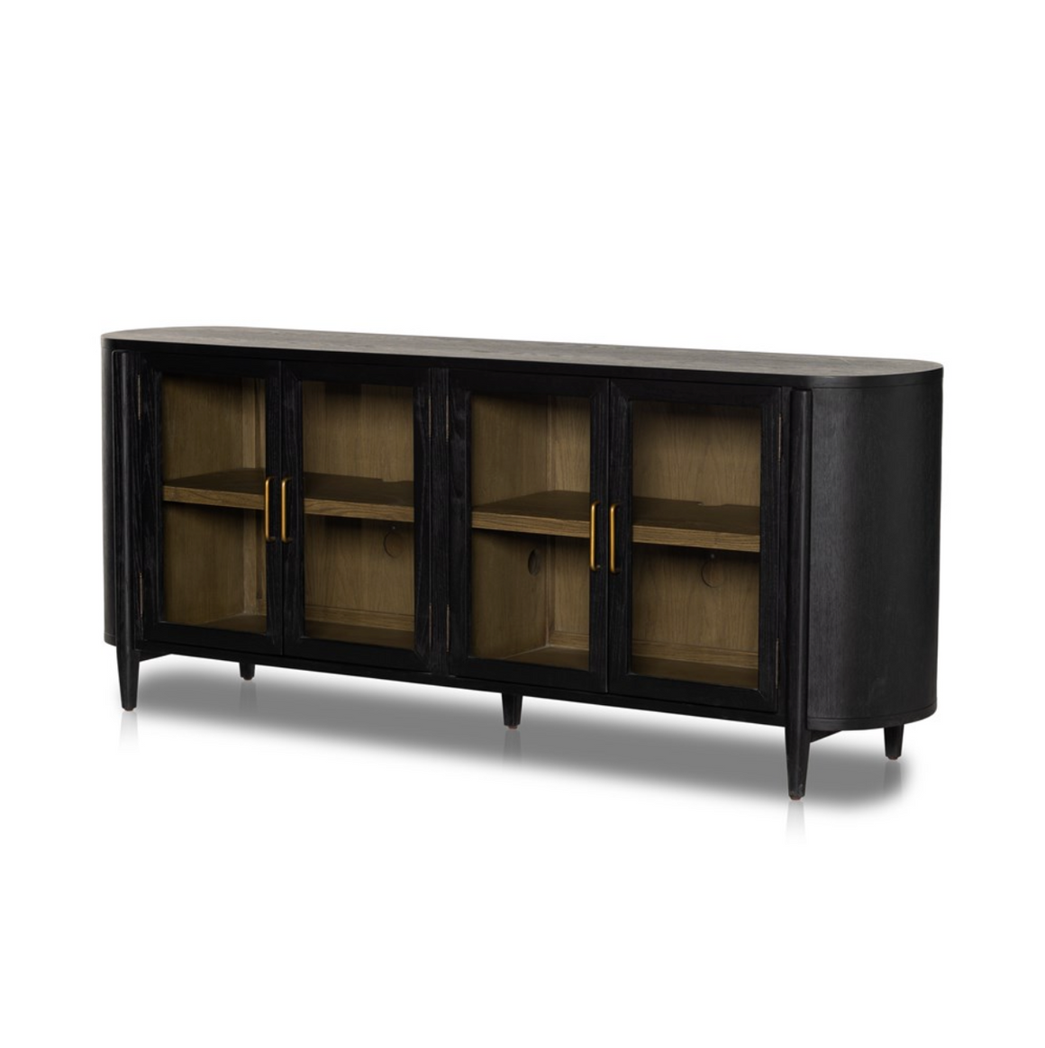 Karina 82" 4 Door Sideboard - Drifted Matte Black