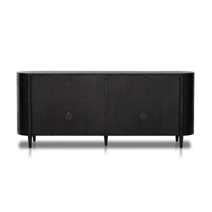 Karina 82" 4 Door Sideboard - Drifted Matte Black