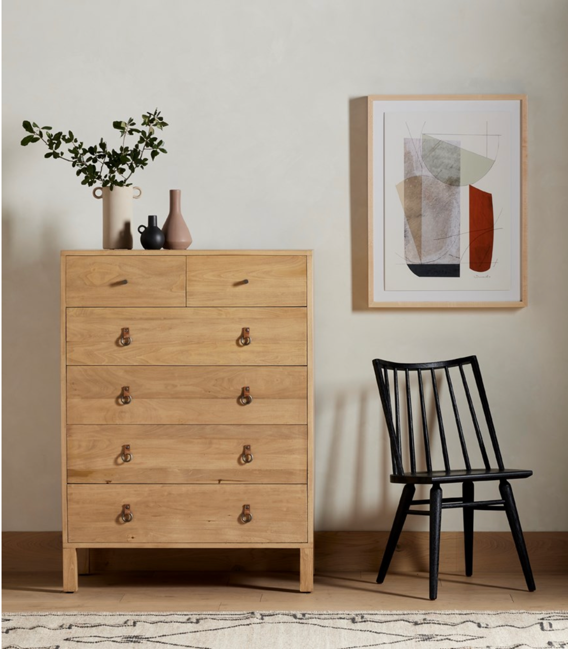 Leanah 19" Dining Chair - Black Oak