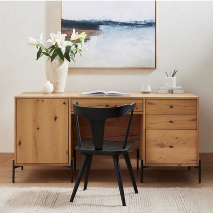 Lippman 20" Dining Chair - Black Oak