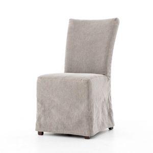 Hadly 19" Slipcover Dining Chair - Twill Carbon