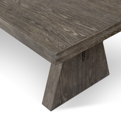 Hanley 108" Dining Table - Burnt Oak