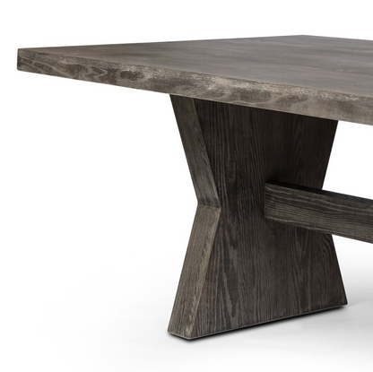 Hanley 108" Dining Table - Burnt Oak
