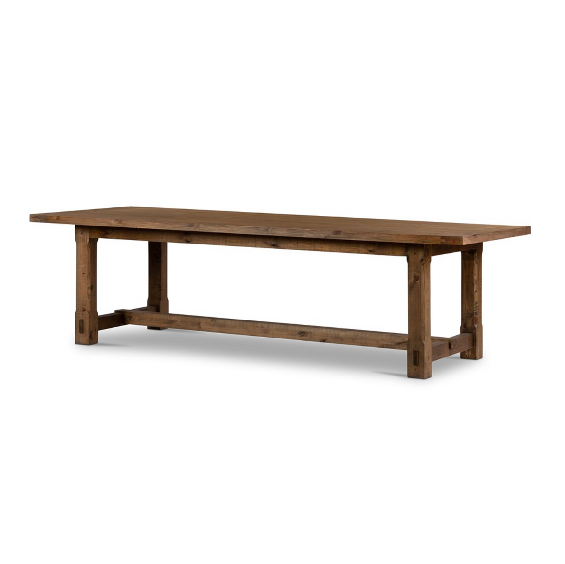 Bastille 106" Reclaimed Pine Dining Table - Aged Brown