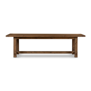 Bastille 106" Reclaimed Pine Dining Table - Aged Brown