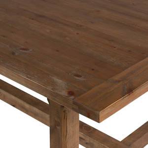 Bastille 106" Reclaimed Pine Dining Table - Aged Brown