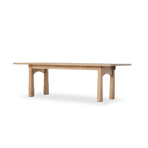 Marosa 96" Dining Table - Aged Light Pine