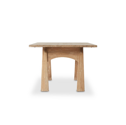 Marosa 96" Dining Table - Aged Light Pine