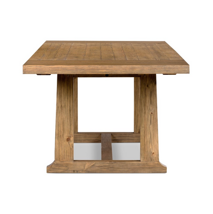 Verona 120" Dining Table - Honey Pine