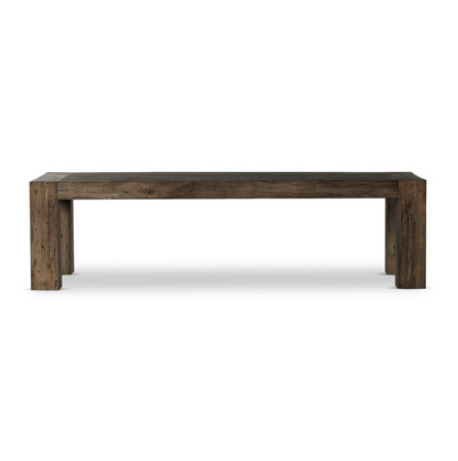 Murano 108" Dining Table - Ebony Rustic Woodworm Oak