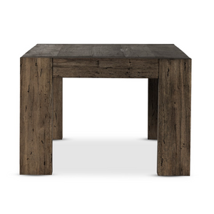 Murano 108" Dining Table - Ebony Rustic Woodworm Oak