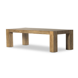 Murano 108" Dining Table - Rustic Woodworm Oak