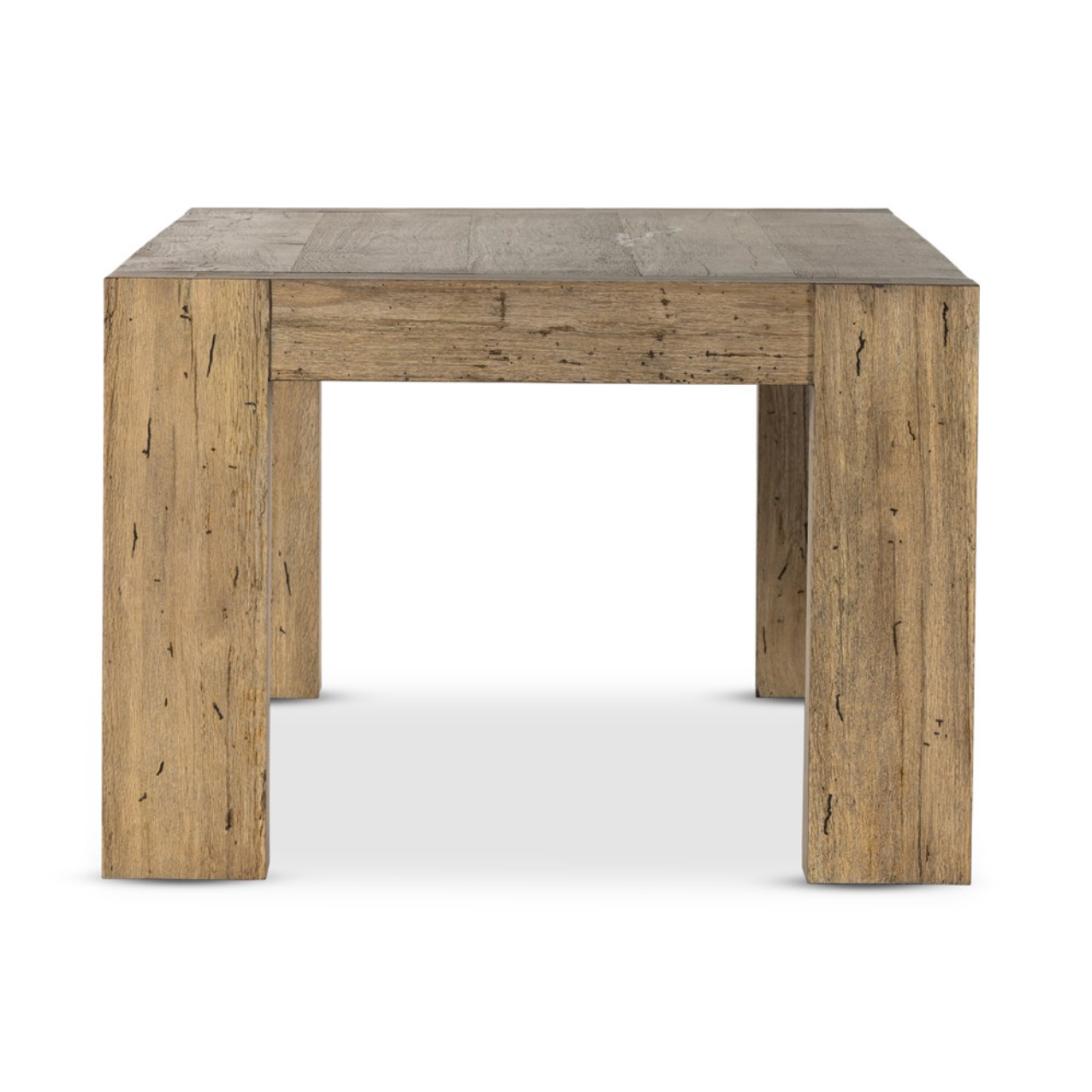 Murano 108" Dining Table - Rustic Woodworm Oak