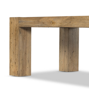 Murano 108" Dining Table - Rustic Woodworm Oak