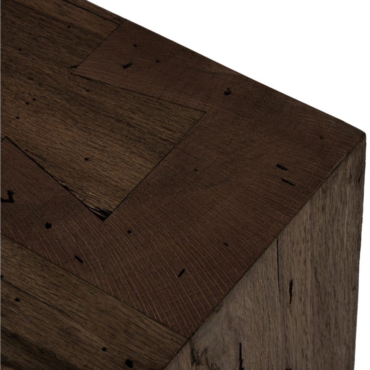 Murano 90" Dining Bench - Ebony Rustic Wormwood Oak