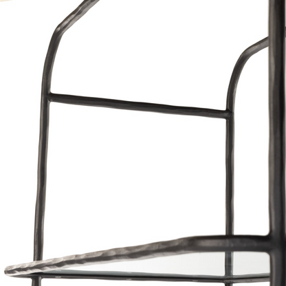 Sasha 42" Bookcase - Hammered Gunmetal