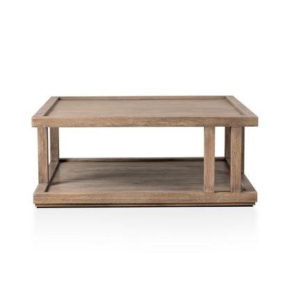 Gael 40" Square Coffee Table - Warm Natural