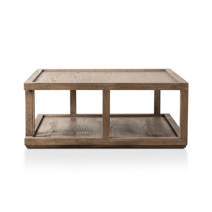 Gael 40" Square Coffee Table - Warm Natural