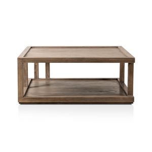 Gael 40" Square Coffee Table - Warm Natural