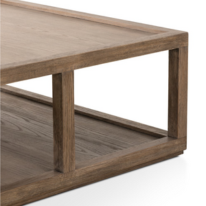 Gael 40" Square Coffee Table - Warm Natural
