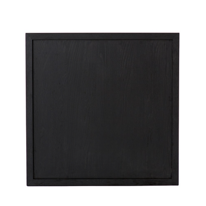 Gael 40" Square Coffee Table - Drifted Black