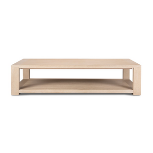 Rowan 67" Coffee Table - Bleached Oak Solid