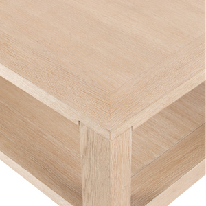 Rowan 67" Coffee Table - Bleached Oak Solid