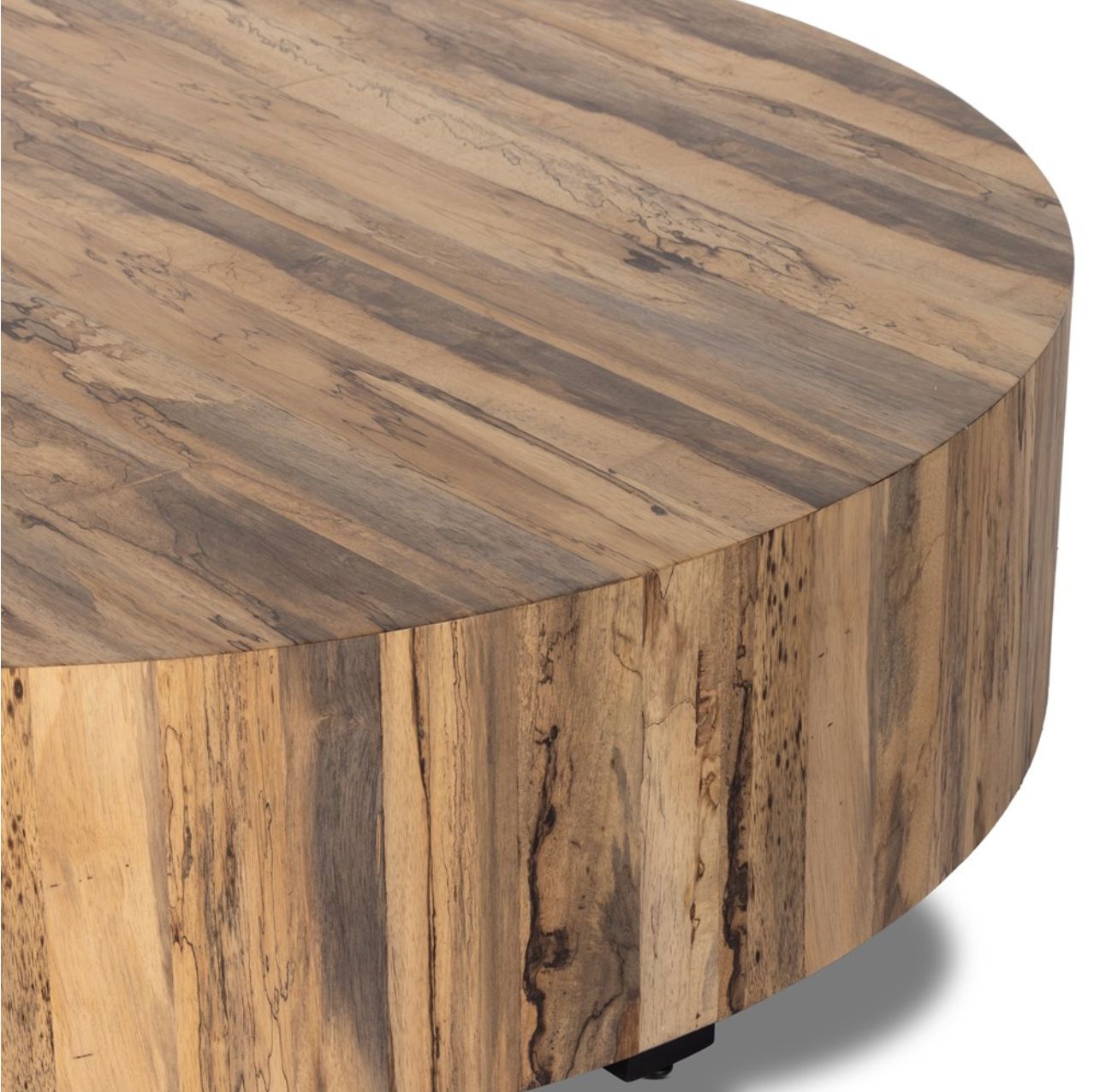 Nolan 55" Round Coffee Table - Spalted Primavera