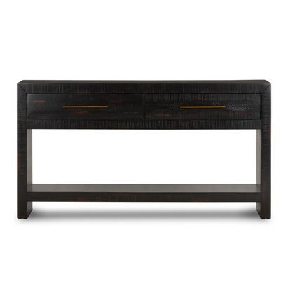 Oakley 60" Console Table - Burnished Black