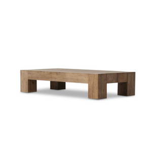 Remy 70" Rectangular Coffee Table - Rustic Wormwood Oak