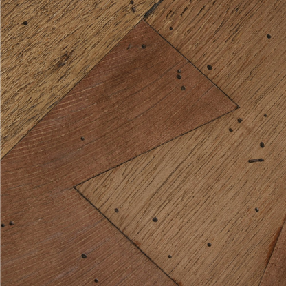 Remy 40" Square Coffee Table - Rustic Wormwood Oak