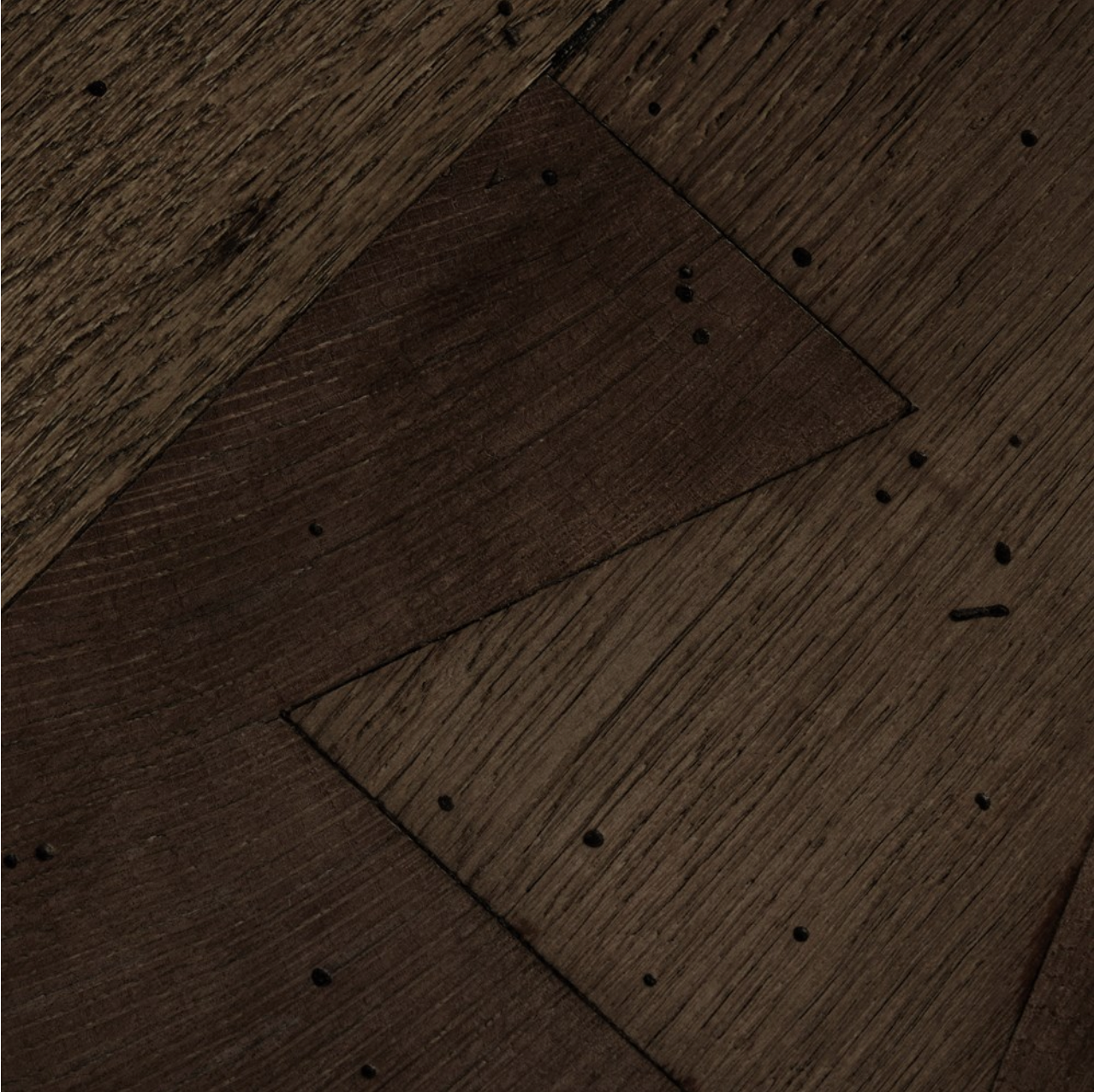 Remy 40" Square Coffee Table - Ebony Rustic Wormwood Oak