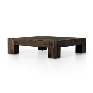 Remy 55" Coffee Table - Ebony Rustic Wormwood Oak