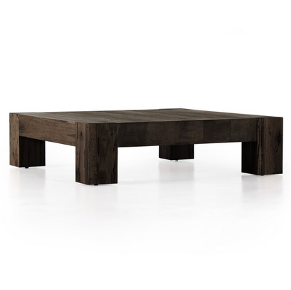 Remy 55" Coffee Table - Ebony Rustic Wormwood Oak