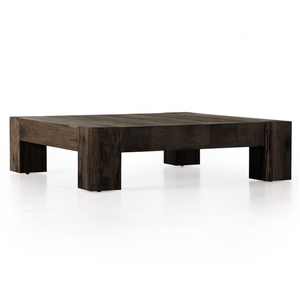 Remy 55" Coffee Table - Ebony Rustic Wormwood Oak