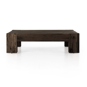 Remy 55" Coffee Table - Ebony Rustic Wormwood Oak