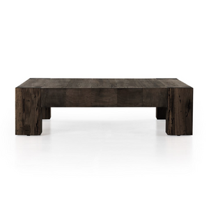 Remy 55" Coffee Table - Ebony Rustic Wormwood Oak