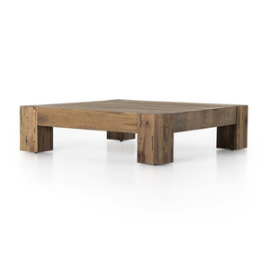 Remy 55" Coffee Table - Rustic Wormwood Oak