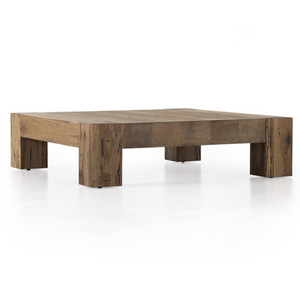 Remy 55" Coffee Table - Rustic Wormwood Oak