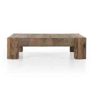 Remy 55" Coffee Table - Rustic Wormwood Oak